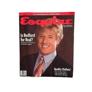 Esquire Magazine March 1988 - Oliver North, Meredith Viera